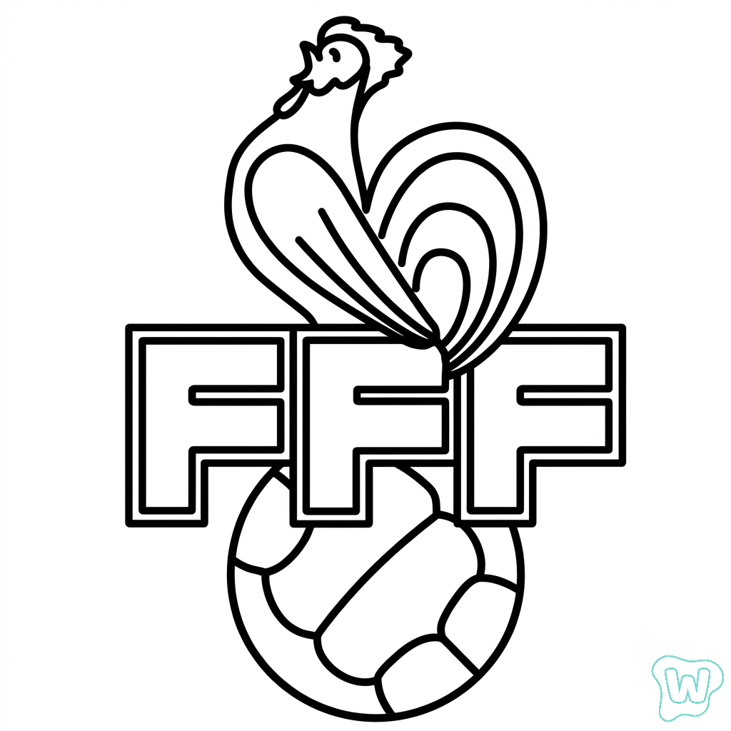 Logo Francia páginas para colorear imprimibles