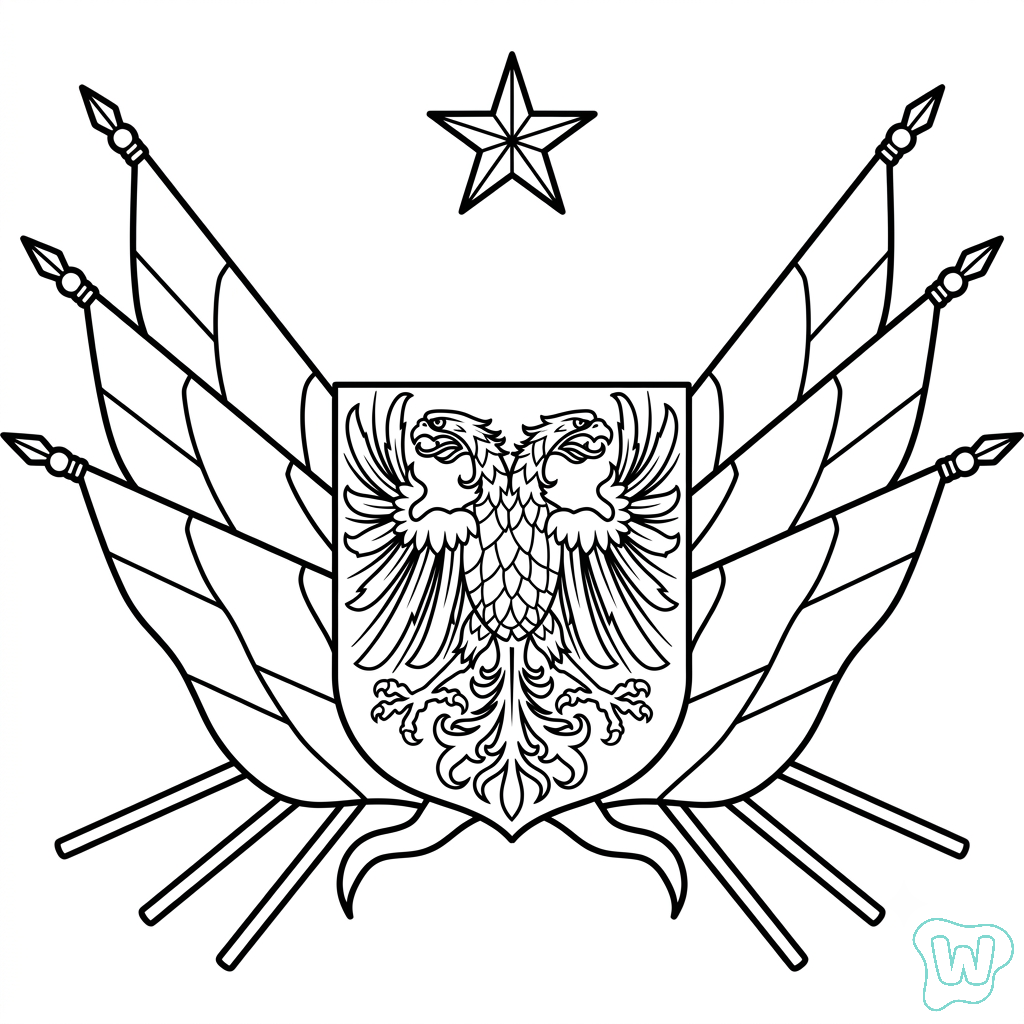 Logotipo Alemania páginas para colorear para imprimir gratis
