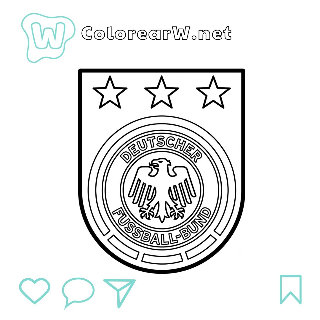 Logotipo Alemania para colorear (PDF para imprimir gratis) thumbnail