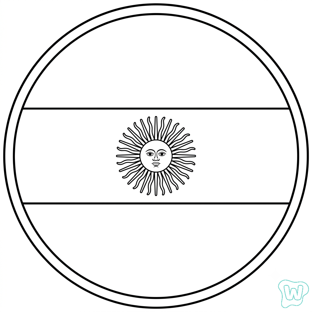 Logotipo Argentina páginas para colorear para adultos pdf