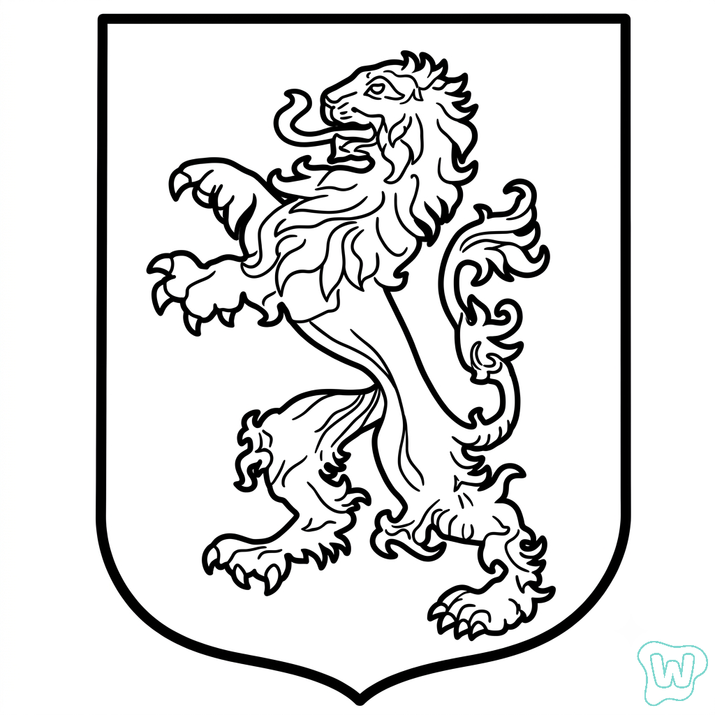Logotipo Bélgica páginas para colorear para niños