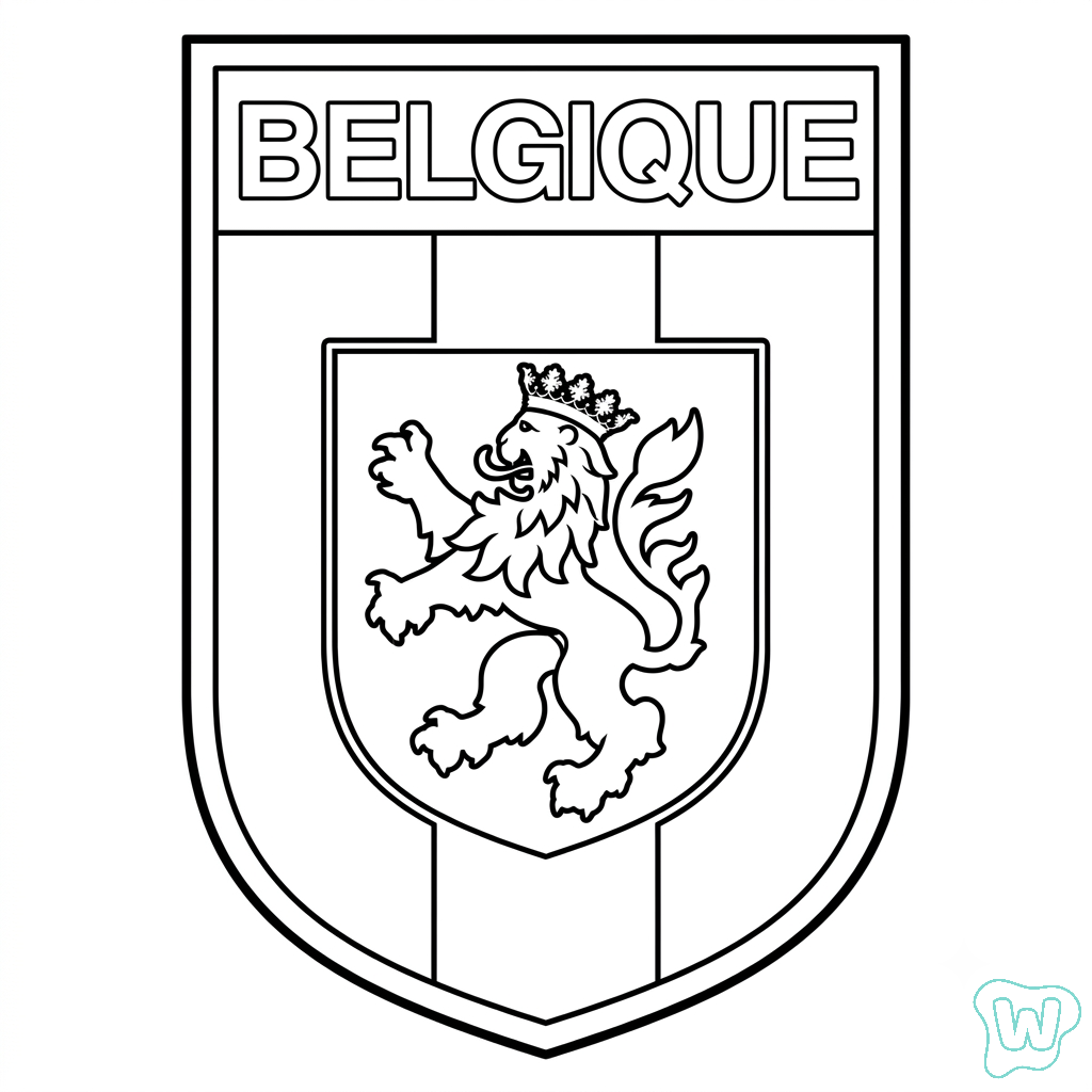 imprimir PDF gratis Logotipo Bélgica