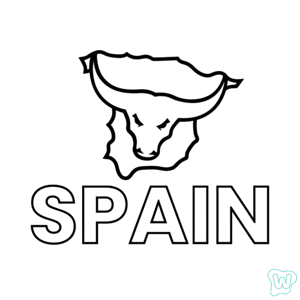 Logotipo España dibujos para colorear  y Imprimir PDF gratis