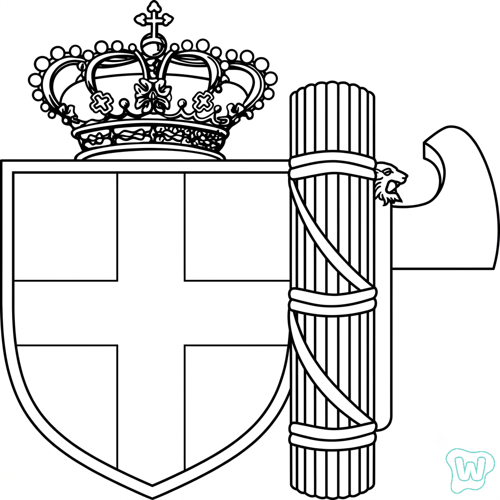 Logotipo Italia descargar e imprimir PDF gratis