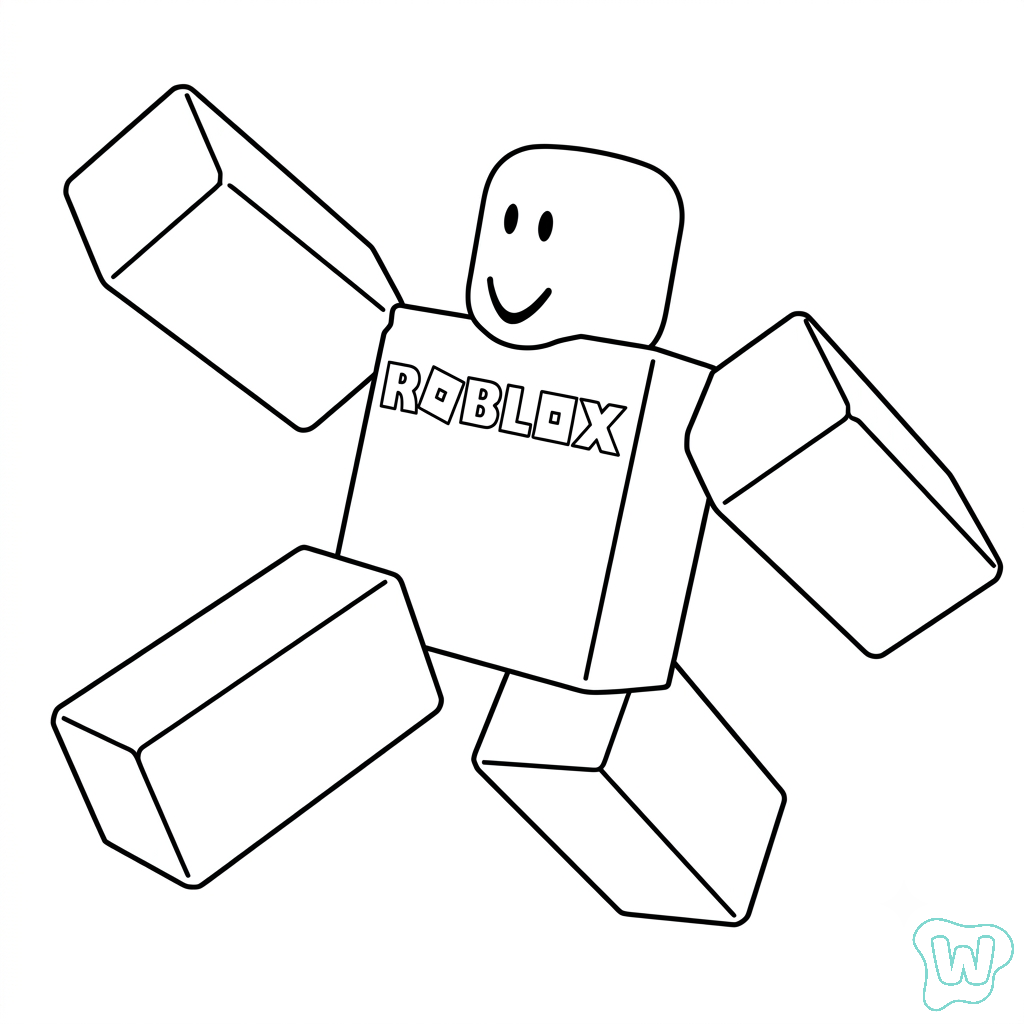 Noob Roblox páginas para colorear para adultos pdf