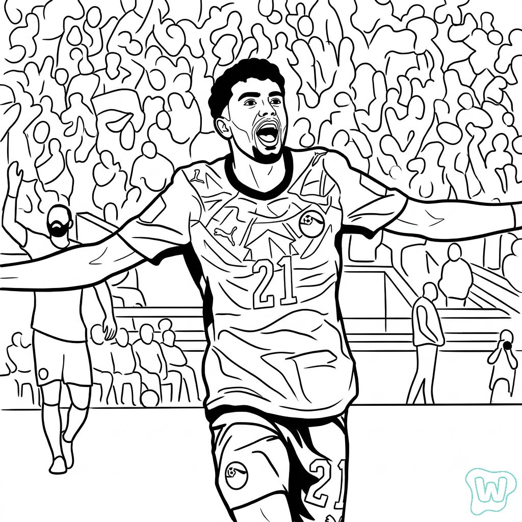 Selección de Egipto Mundial 2026 dibujos para colorear  y Imprimir PDF gratis
