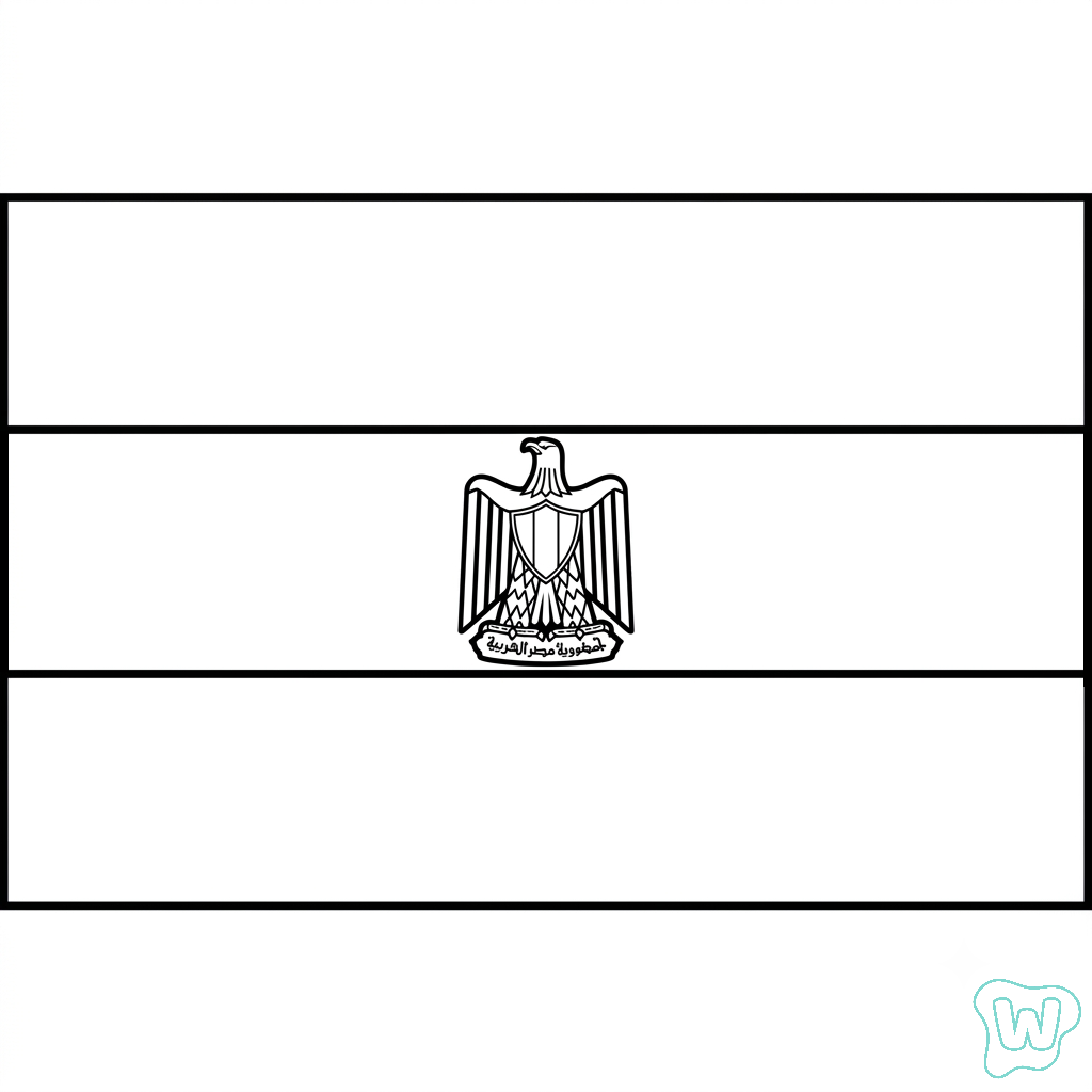 Selección de Egipto Mundial 2026 dibujos para colorear