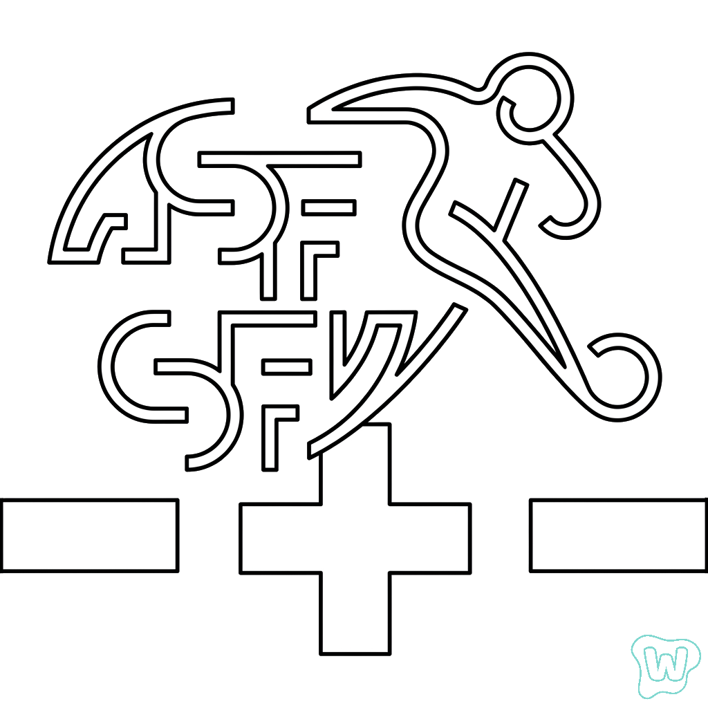Selección de Suiza Mundial 2026 páginas para colorear pdf