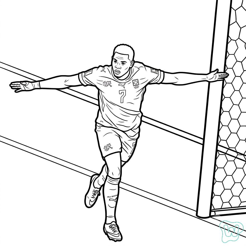 Selección de Suiza Mundial 2026 páginas para colorear para adultos fáciles 1