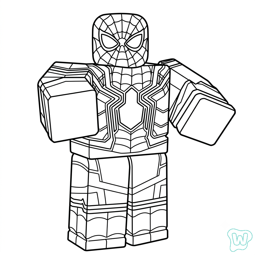 para colorear Spider-Man Roblox