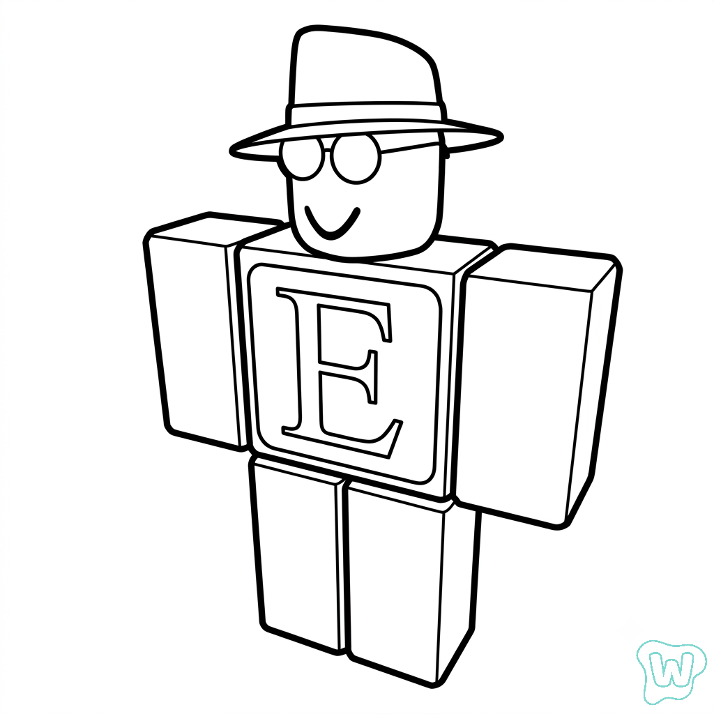 páginas para colorear erik.cassel Roblox