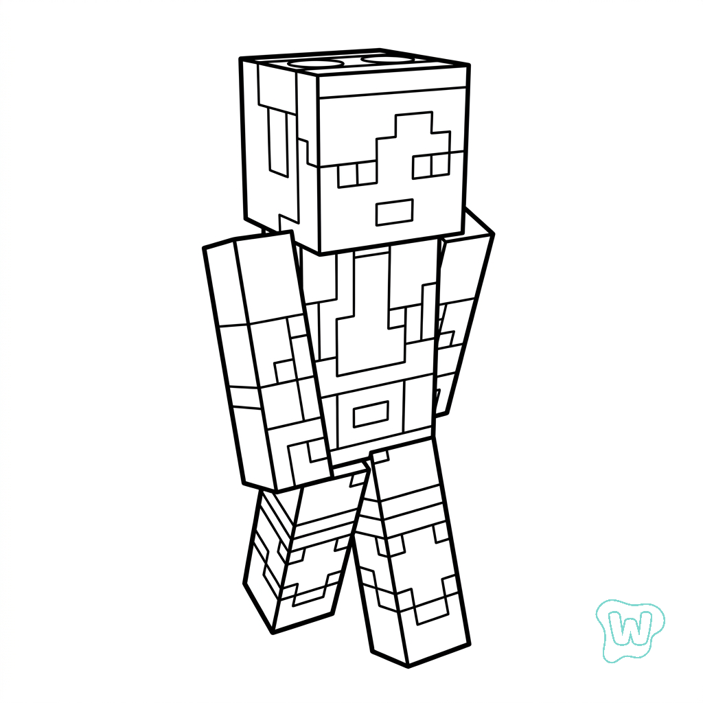 Alex Minecraft páginas para colorear para imprimir gratis