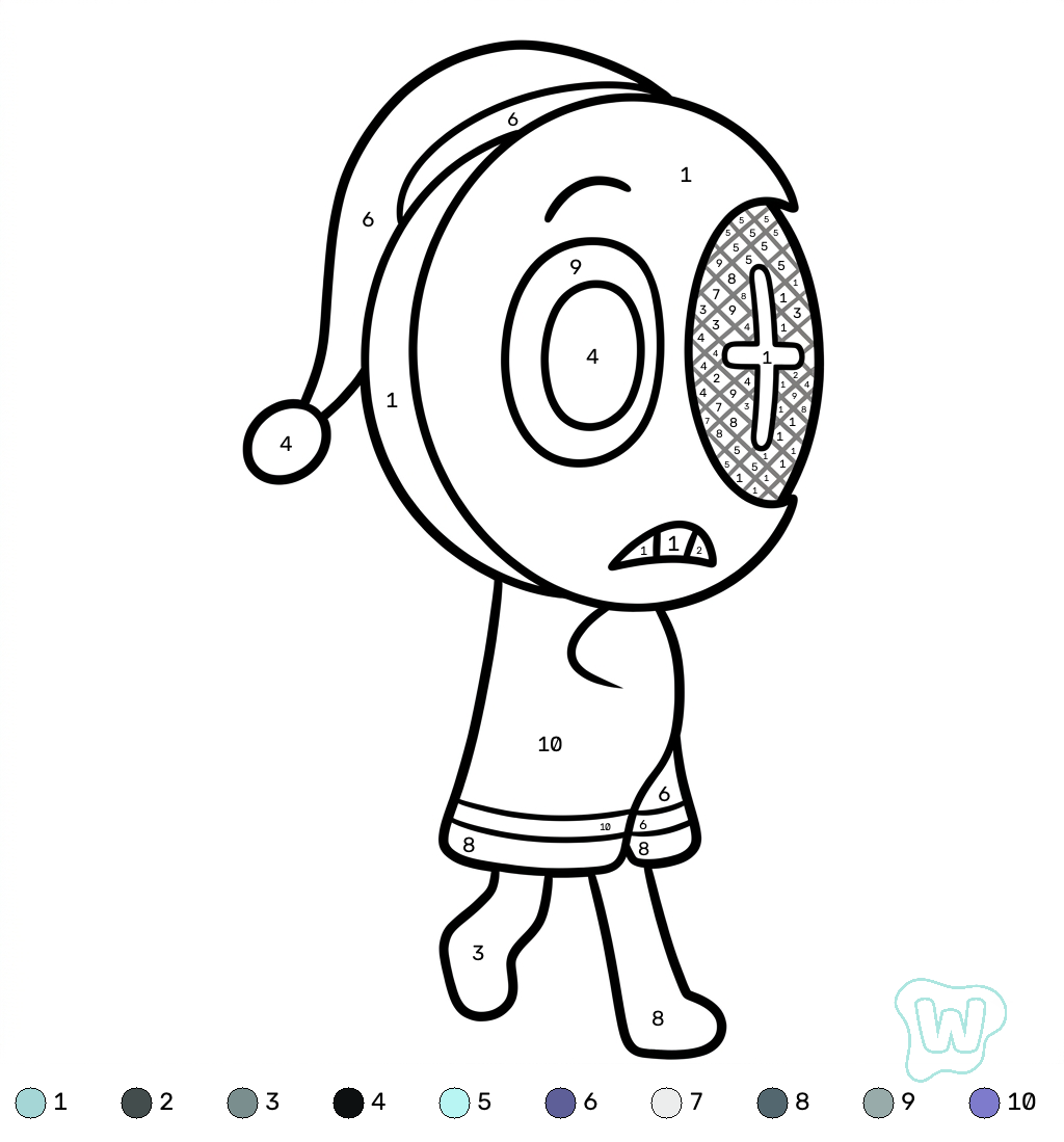 páginas para colorear Astro Novalite Roblox coloring by numbers gratis
