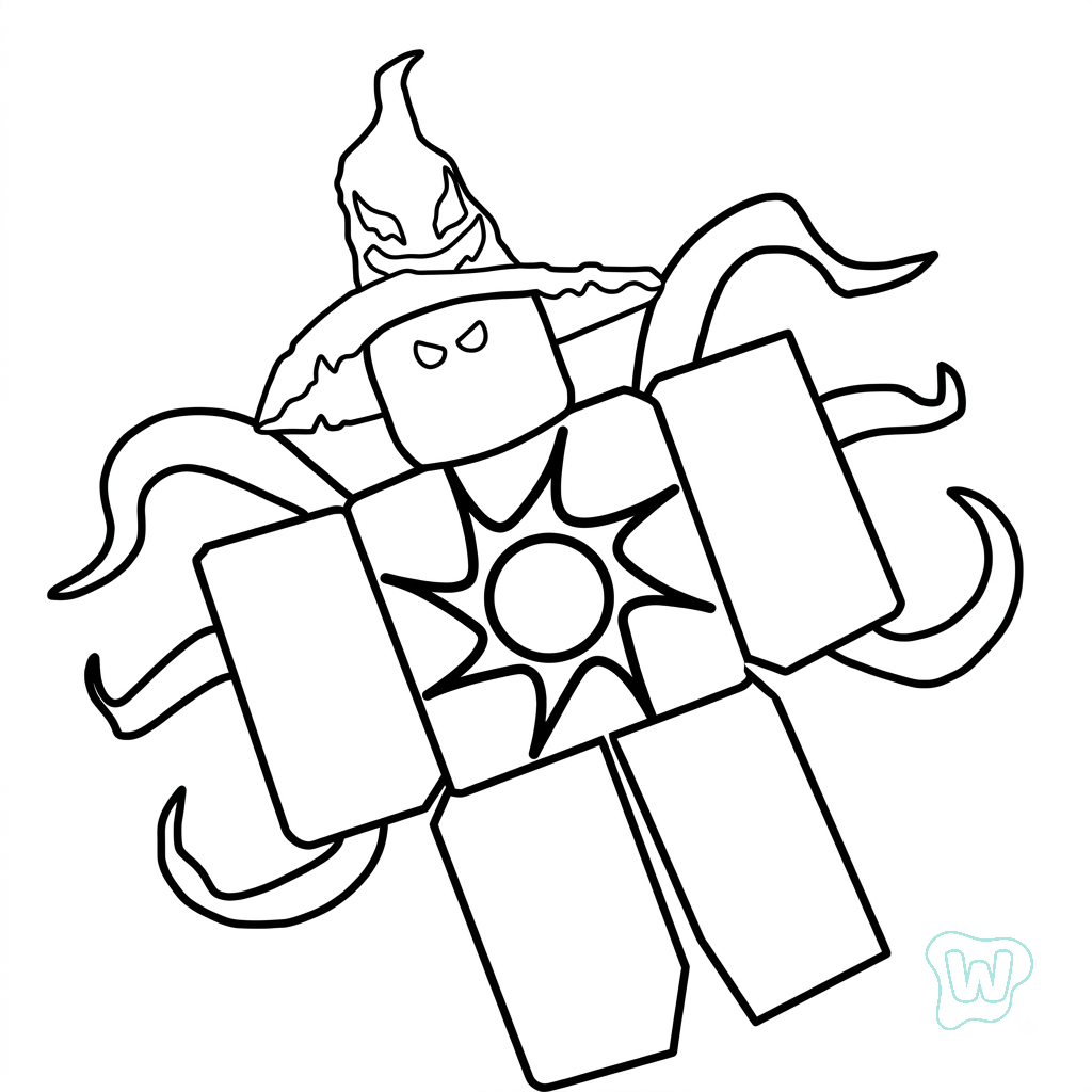 dibujos para colorear grinch Azure Roblox