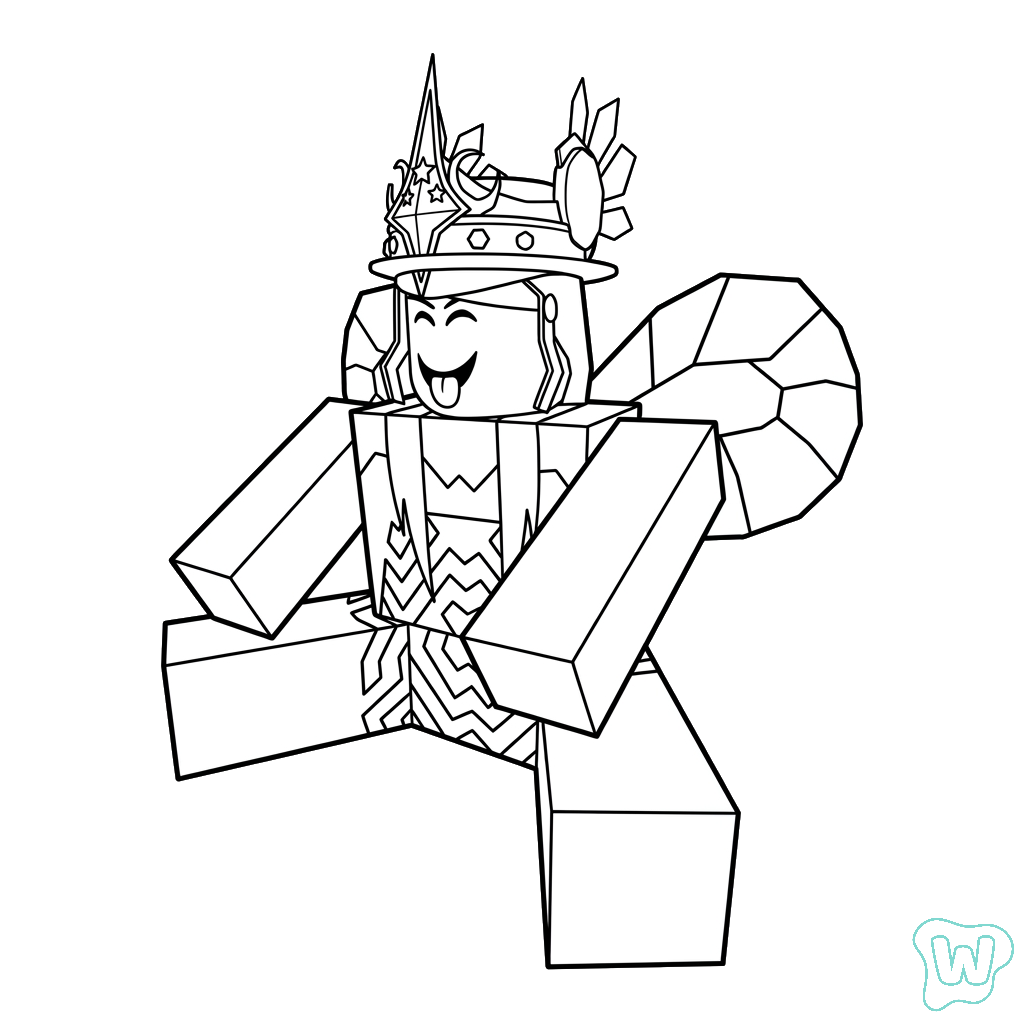 páginas para colorear imprimibles gratis Beeism Roblox