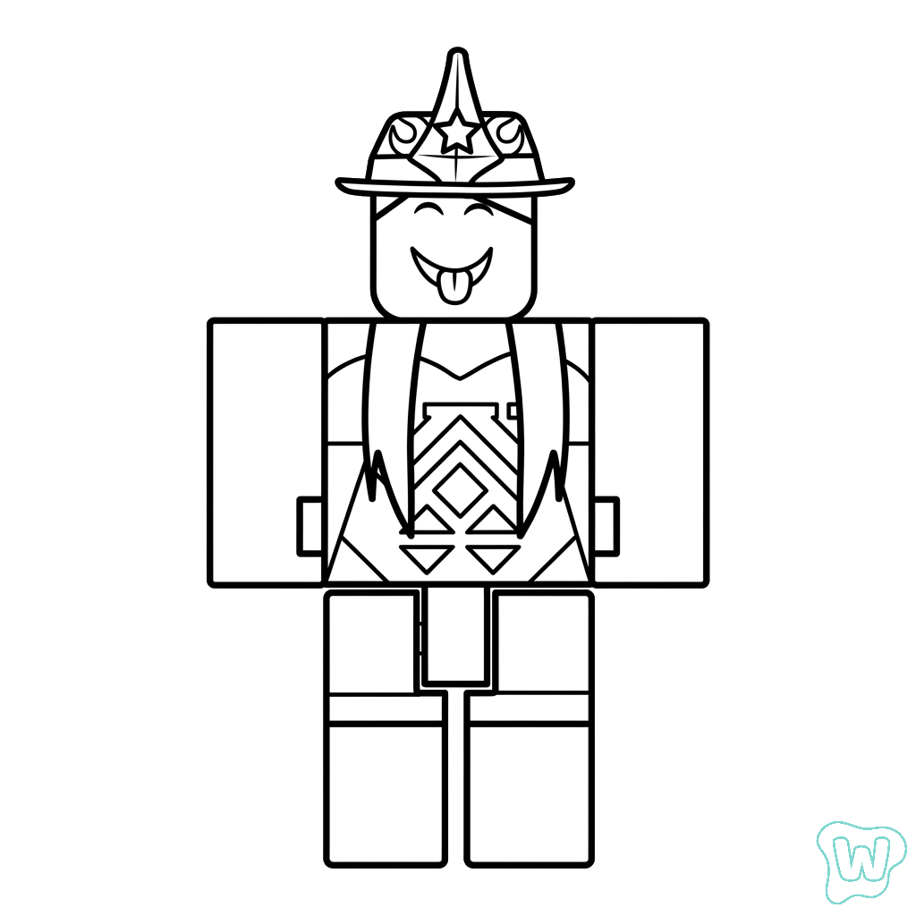 dibujos para colorear grinch Beeism Roblox