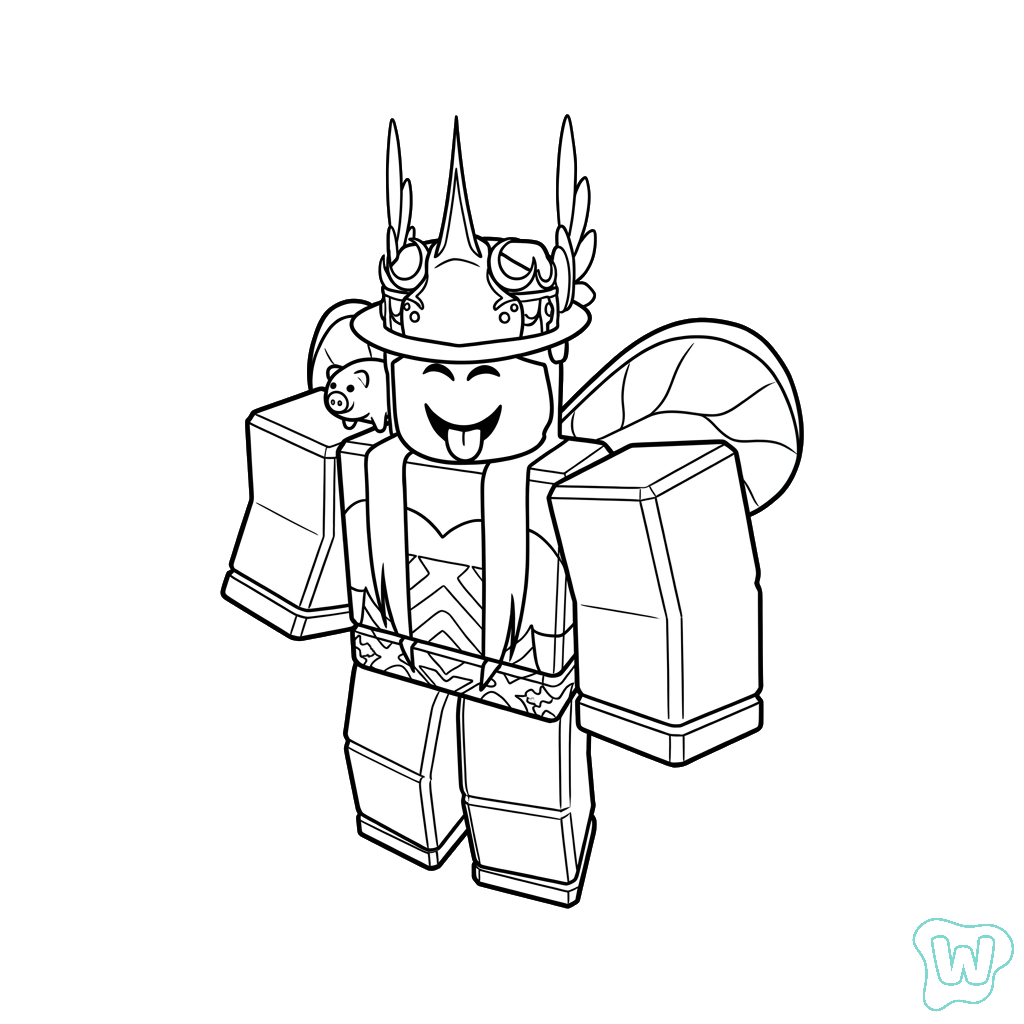 divertidas páginas para colorear Beeism Roblox