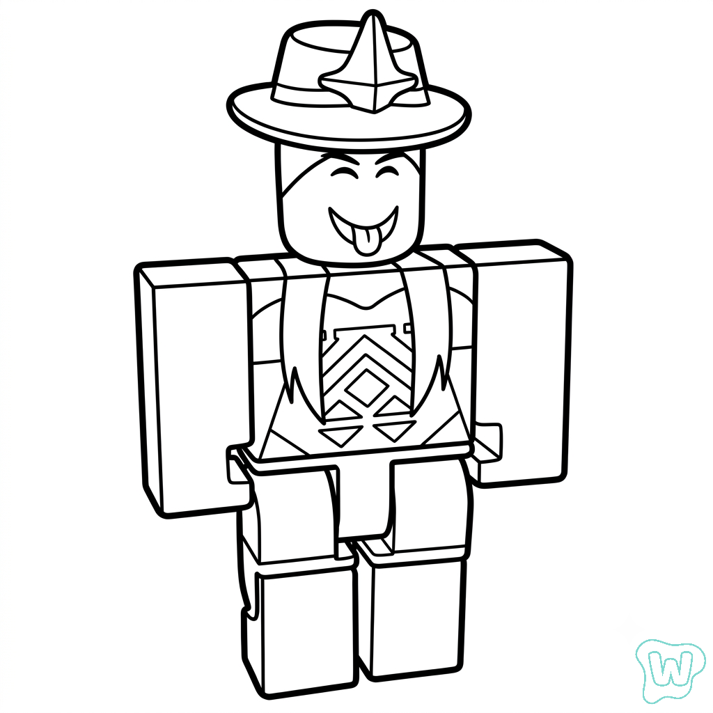 Beeism Roblox páginas para colorear gratis
