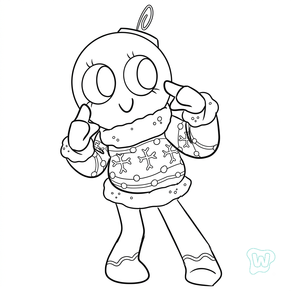 Bobette the Bauble Roblox páginas para colorear para imprimir