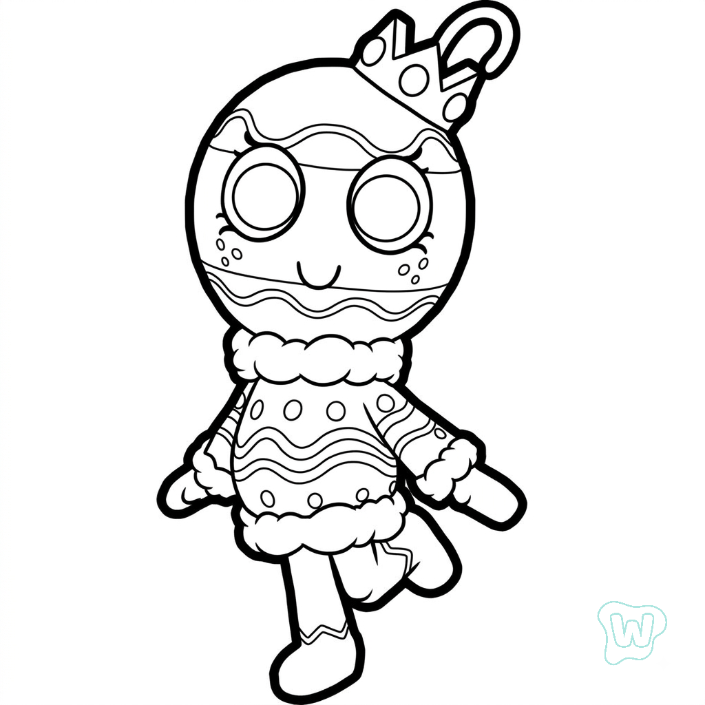 lindas páginas para colorear Bobette the Bauble Roblox