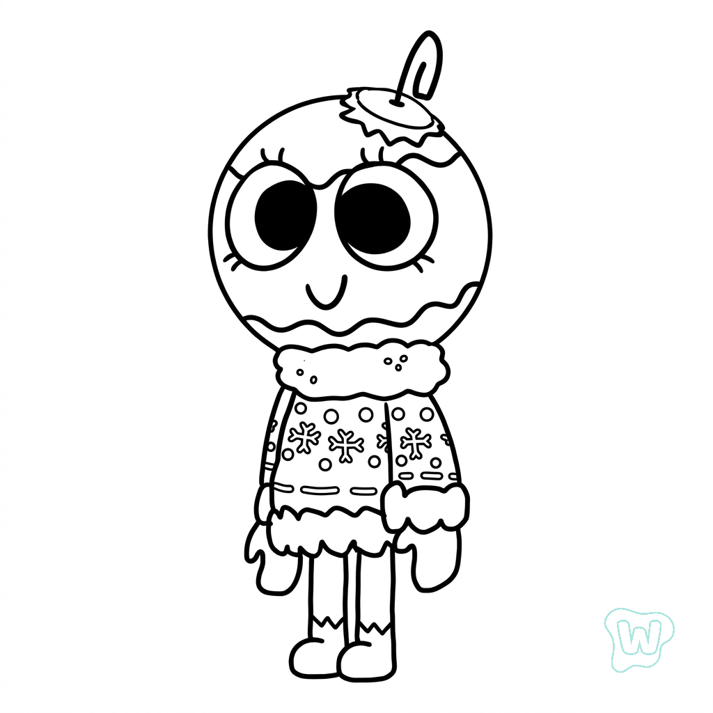 Bobette the Bauble Roblox dibujos para colorear