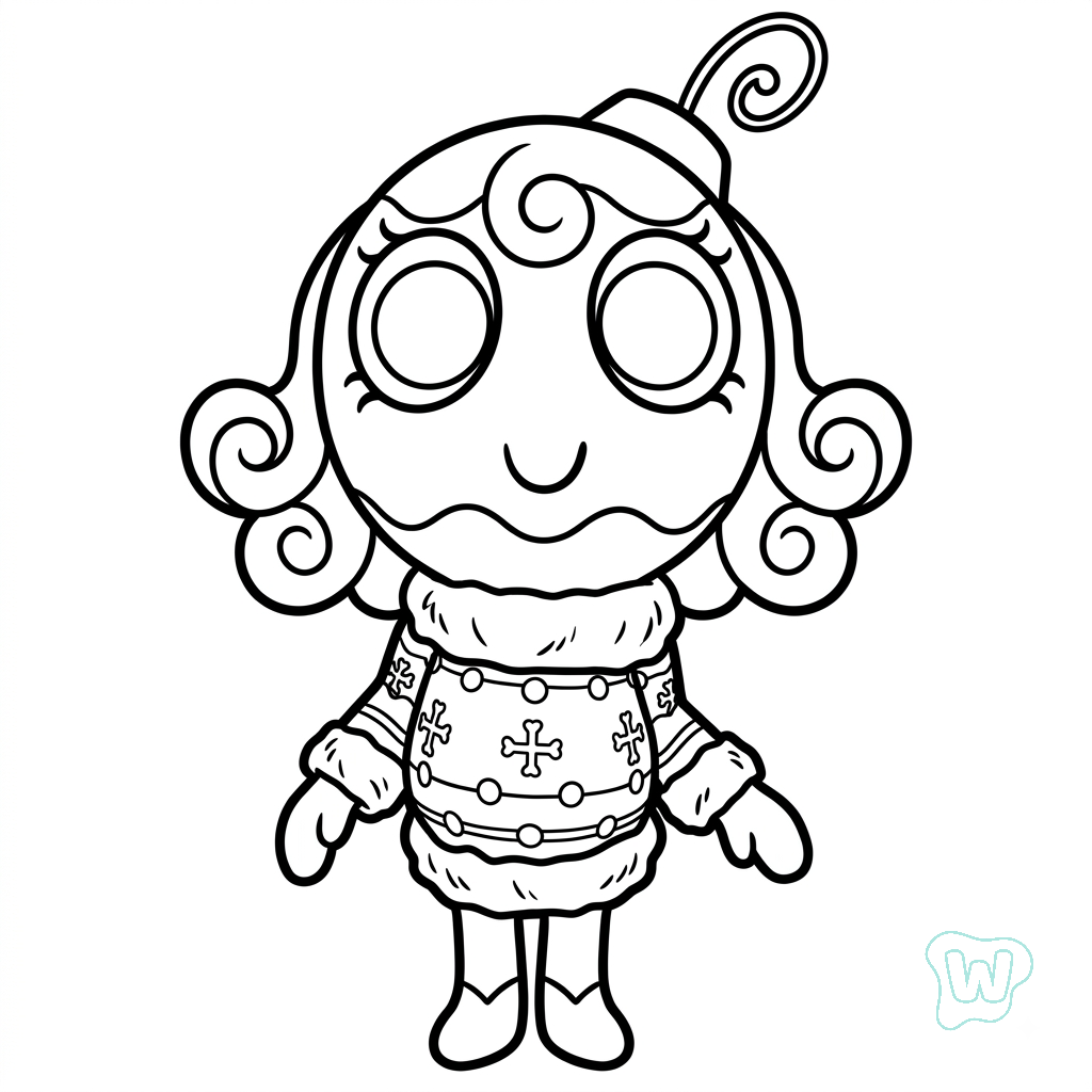 dibujos para colorear grinch Bobette the Bauble Roblox