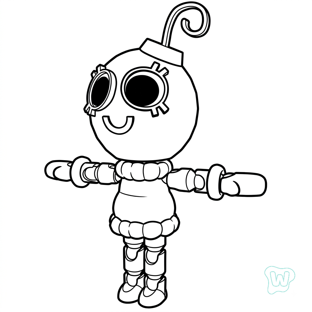 páginas para colorear Bobette the Bauble Roblox