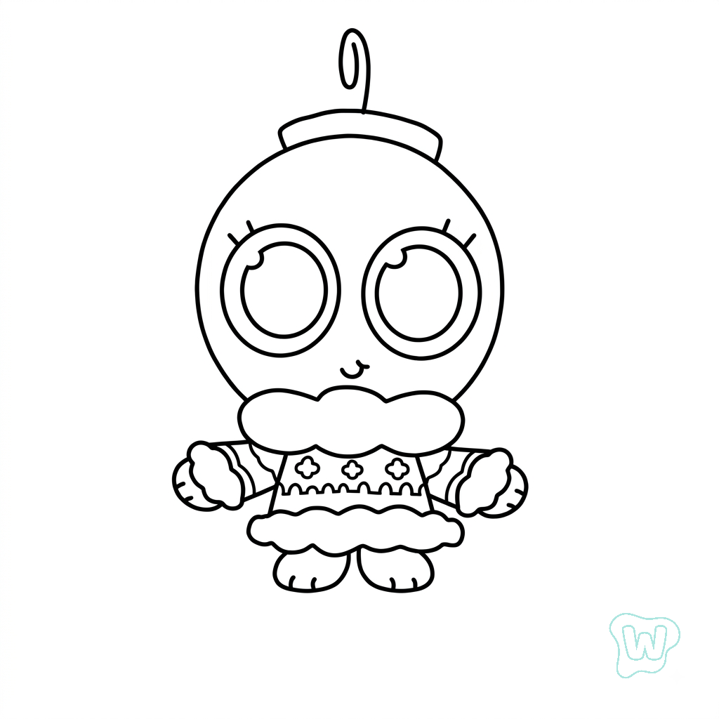 Bobette the Bauble Roblox páginas para colorear para adultos 1