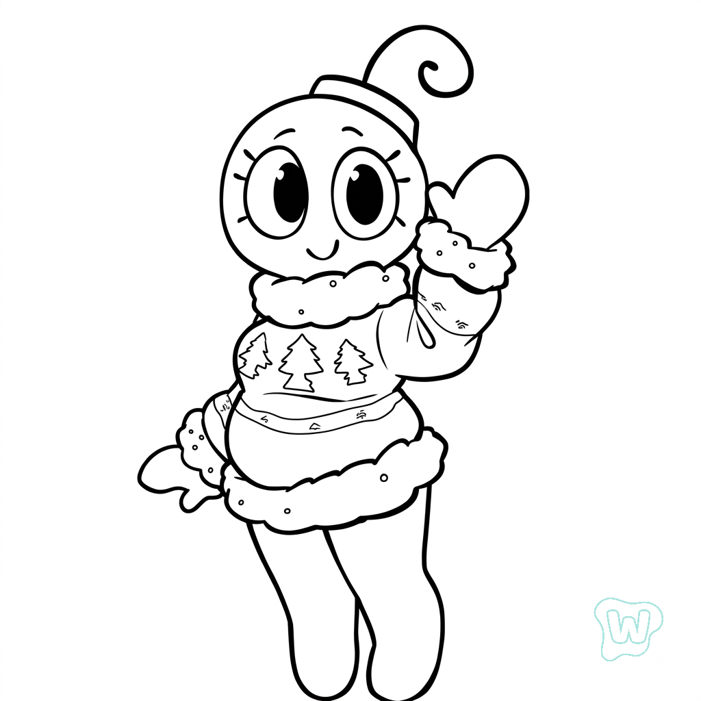 Bobette the Bauble Roblox páginas para colorear para imprimir 1
