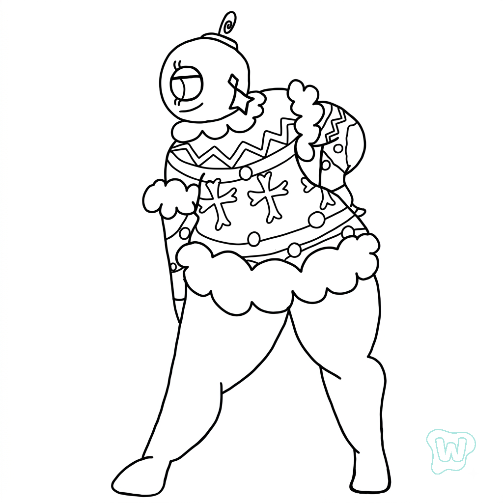 Bobette the Bauble Roblox páginas para colorear para adultos