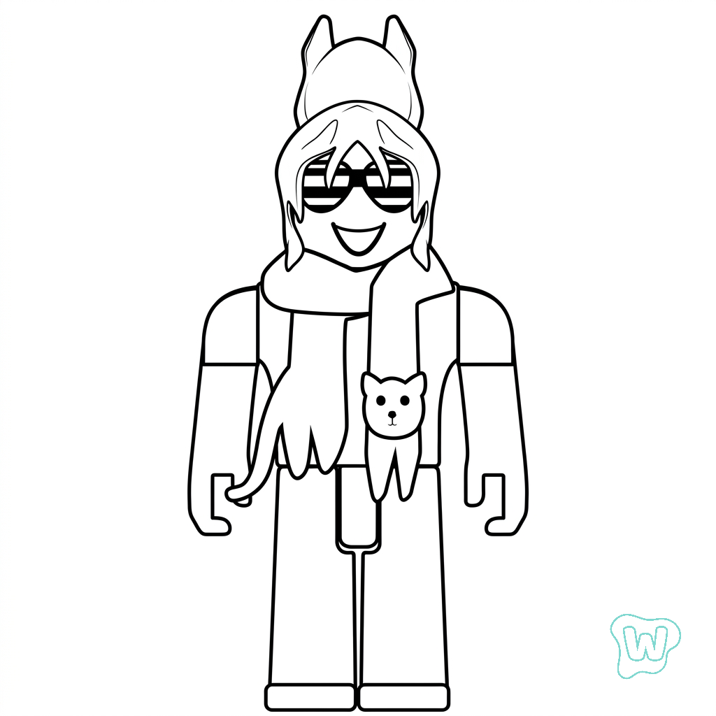 BrightEyes Roblox adornos para colorear