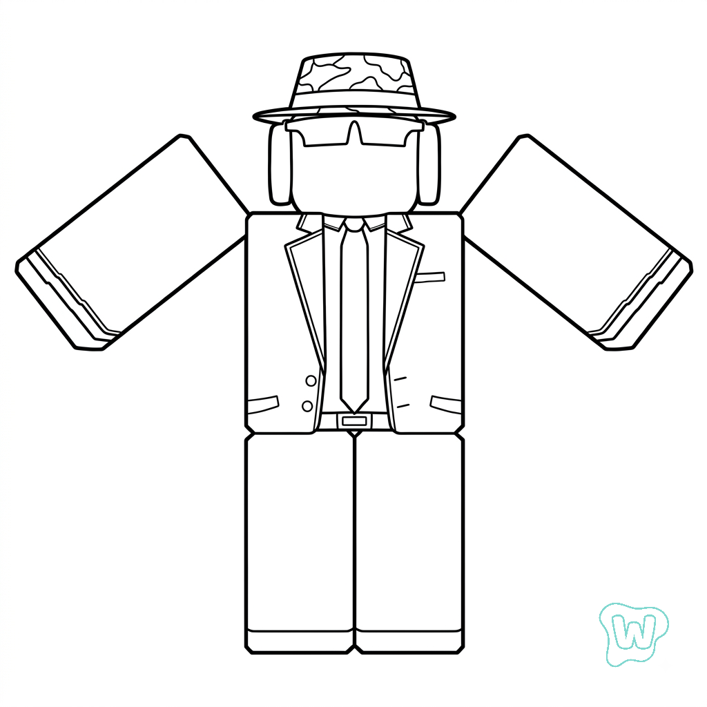 páginas para colorear Chance Roblox