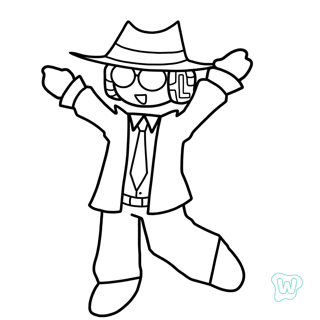 Chance Roblox páginas para colorear para niños