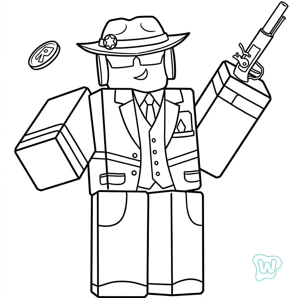 páginas para colorear Chance Roblox imprimibles gratis