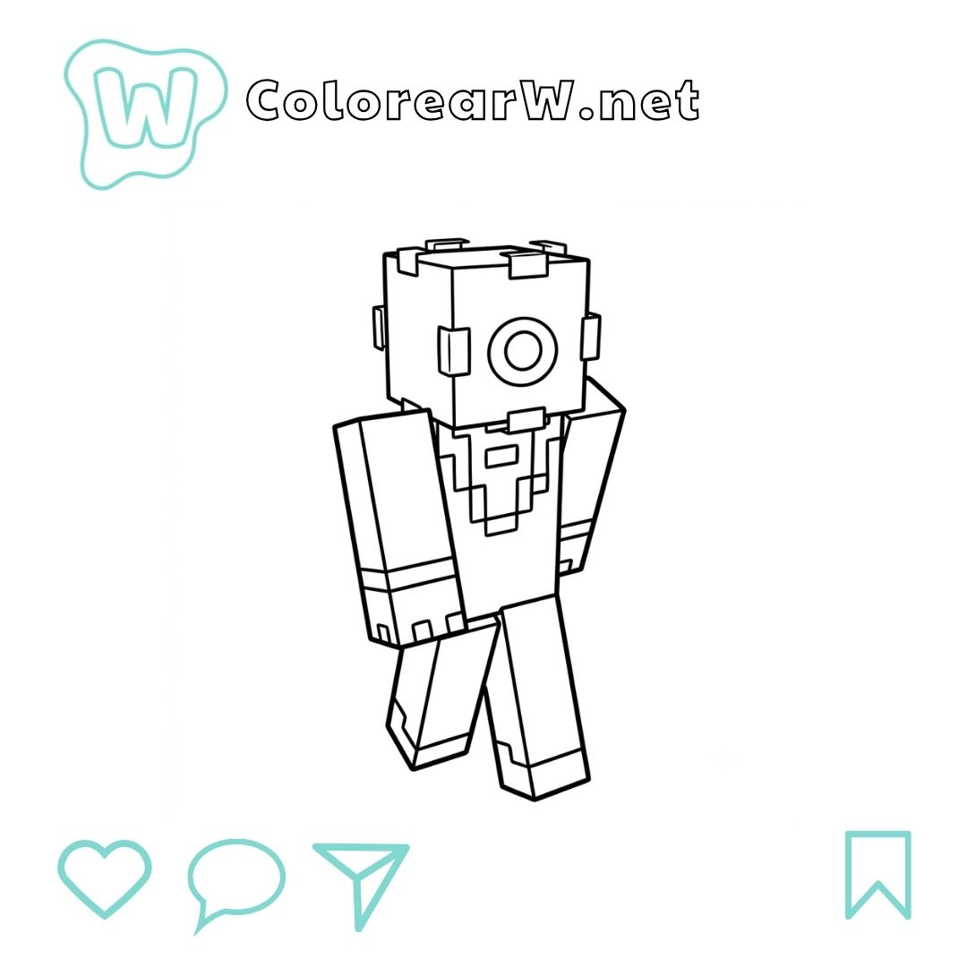 Elder Guardian Minecraft para colorear (PDF para imprimir gratis) thumbnail