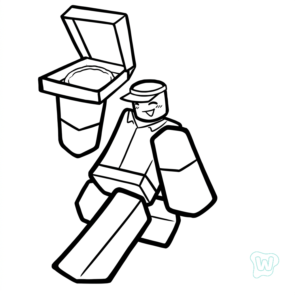 páginas para colorear gratis para adultos Elliot Roblox