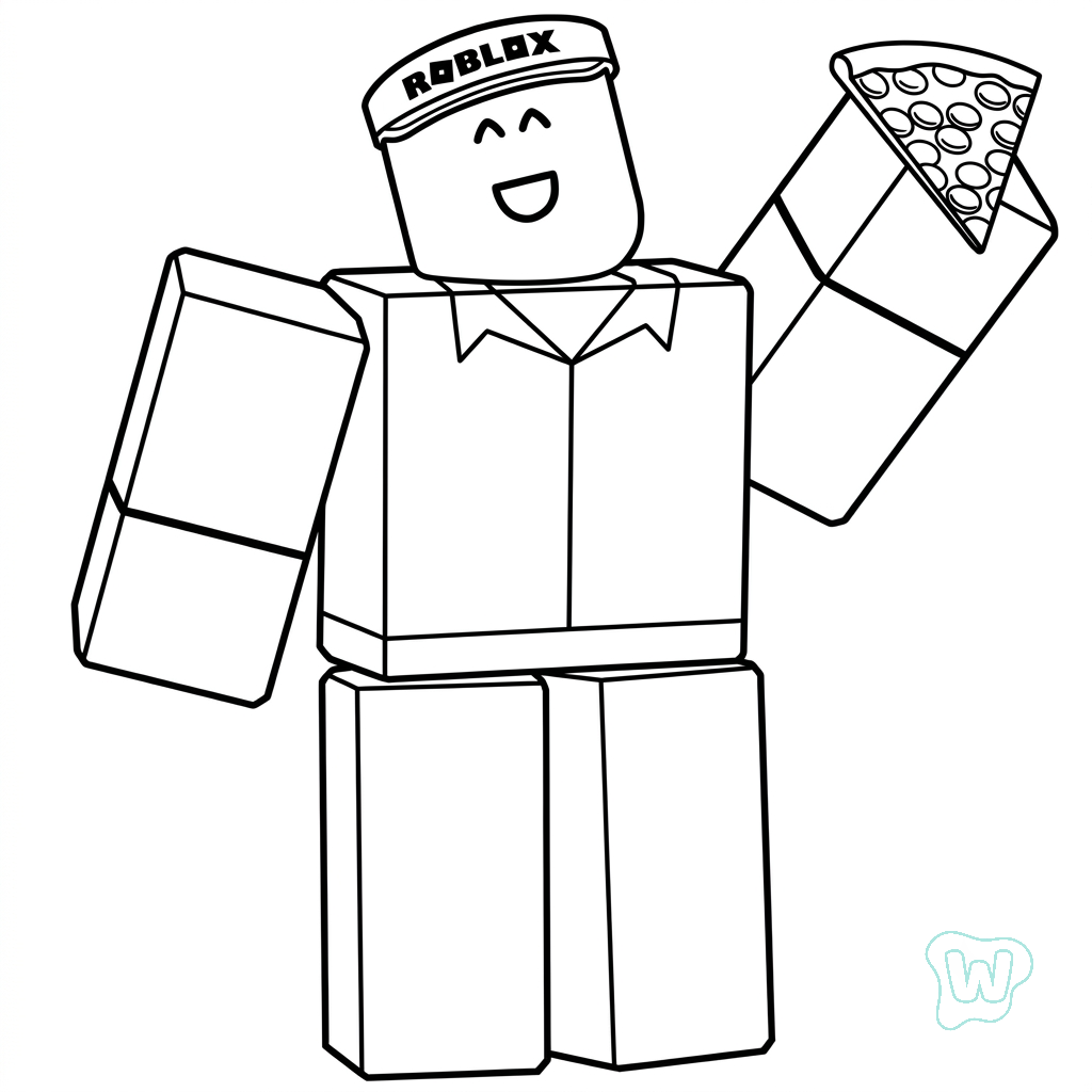 páginas para colorear gratis Elliot Roblox