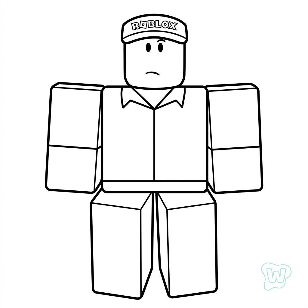 páginas para colorear imprimibles gratis Elliot Roblox