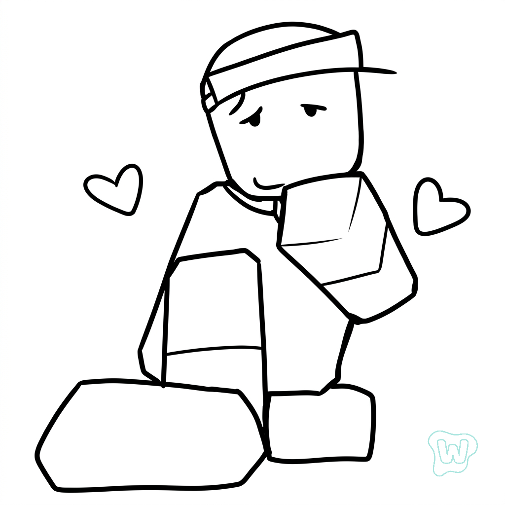 Elliot Roblox páginas para colorear pdf