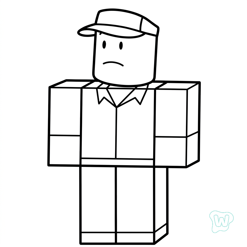páginas para colorear de árboles Elliot Roblox gratis