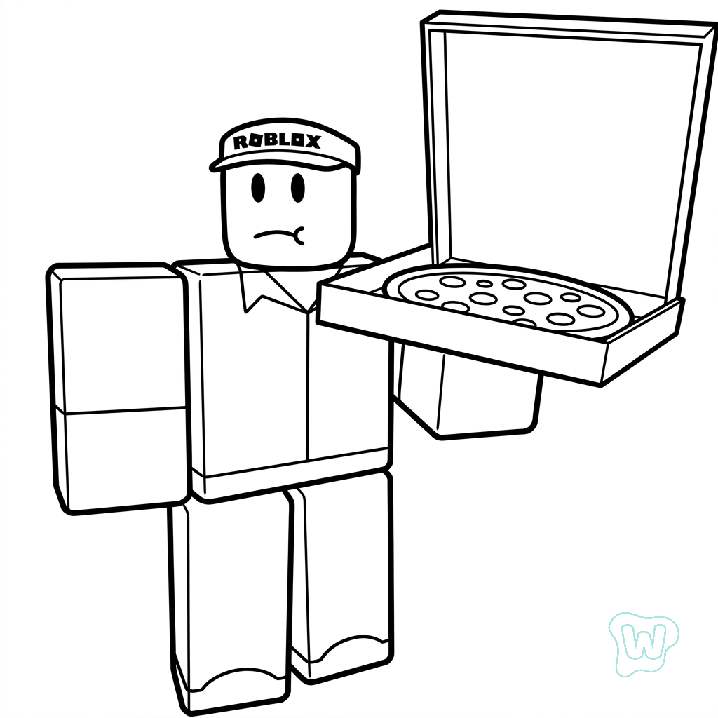 páginas para colorear para niños Elliot Roblox