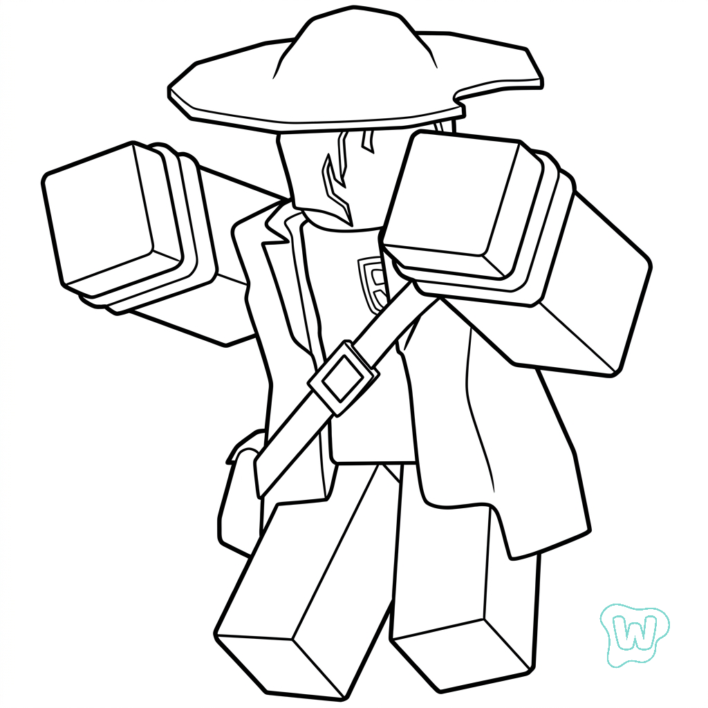 Jane Doe Roblox páginas para colorear imprimibles