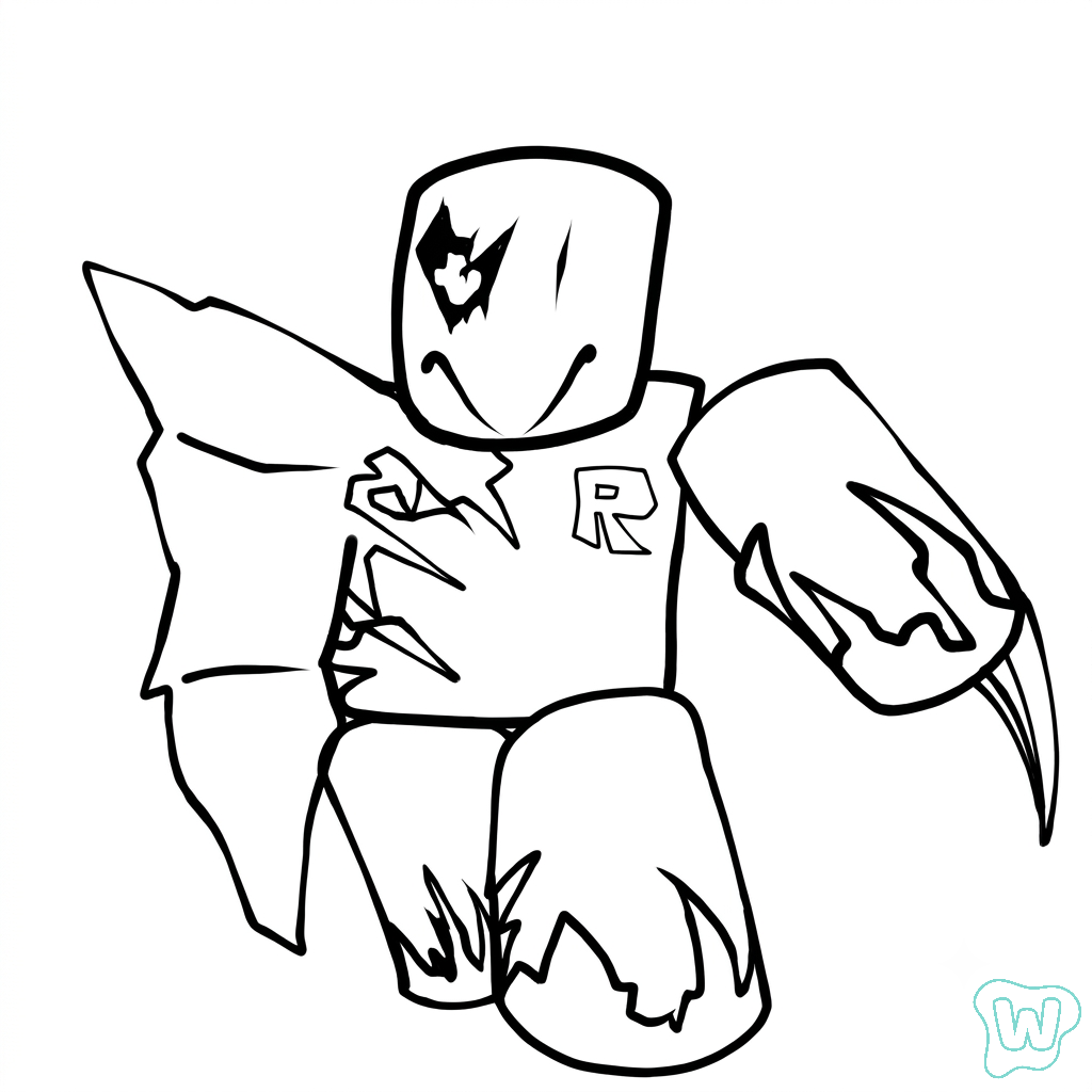 John Doe Roblox páginas para colorear pdf