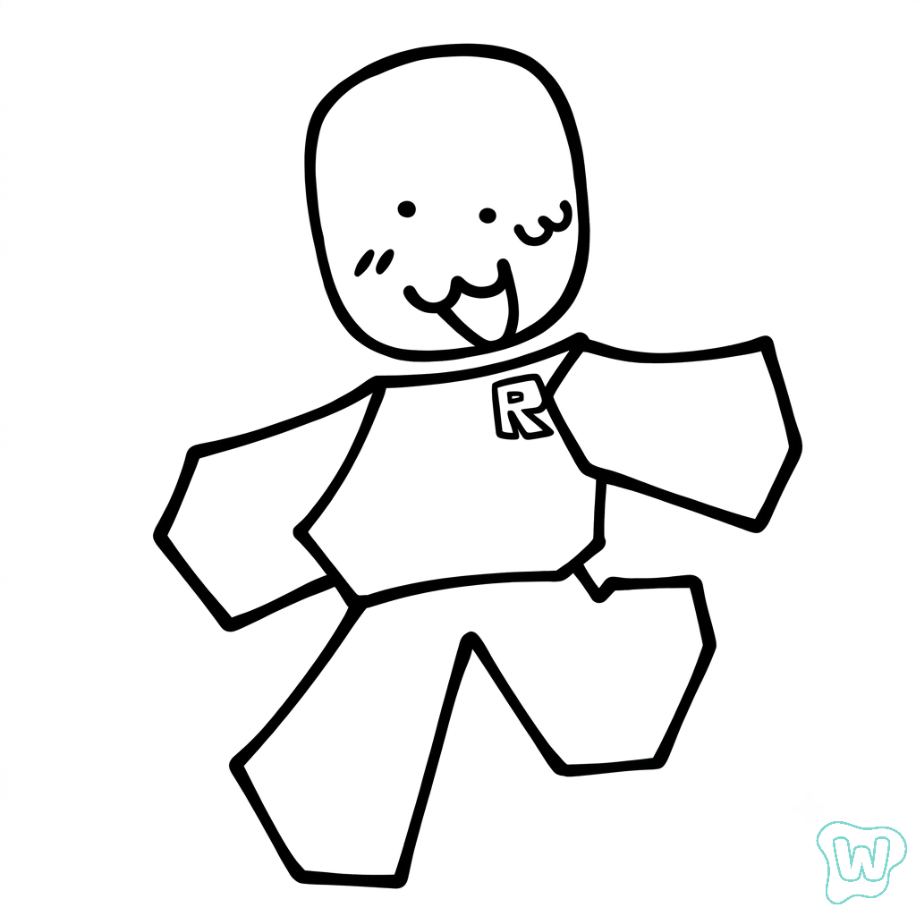 John Doe Roblox dibujos para colorear y Imprimir PDF gratis
