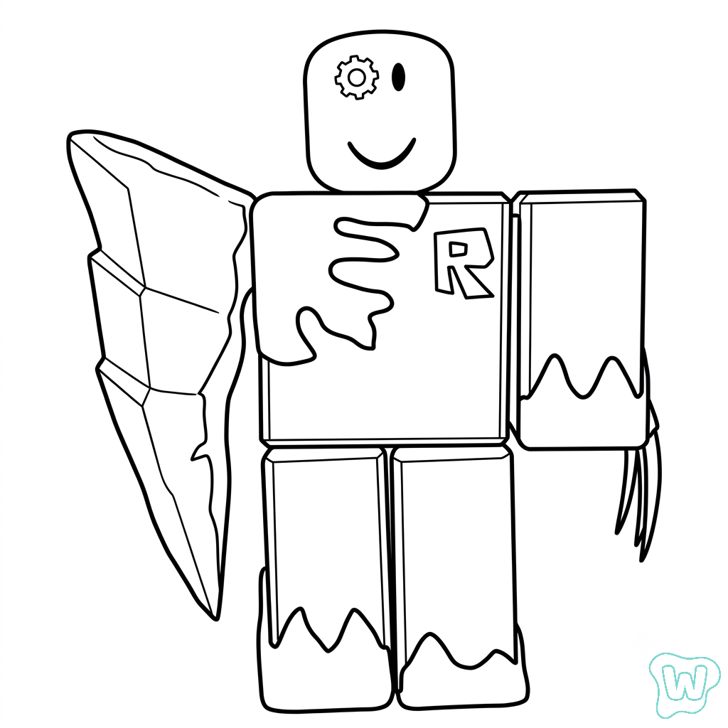 John Doe Roblox páginas para colorear para niños