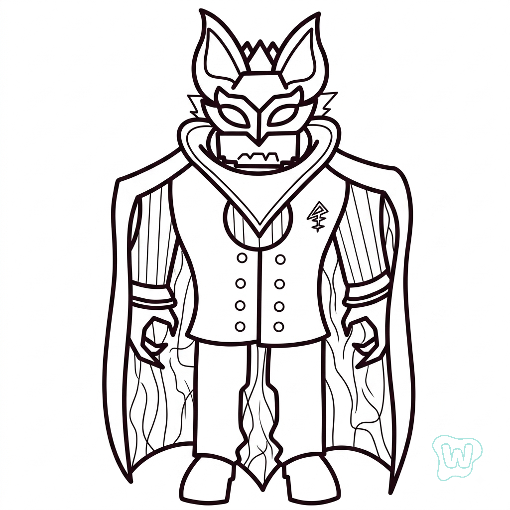 Nosferatu Roblox dibujos para colorear grinch