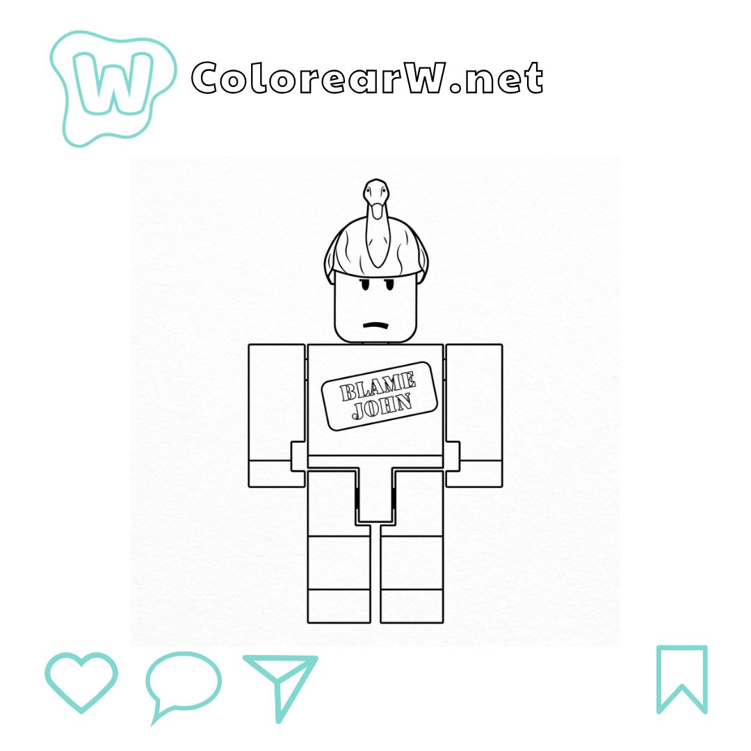 Shedletsky Roblox para colorear (PDF para imprimir gratis) thumbnail