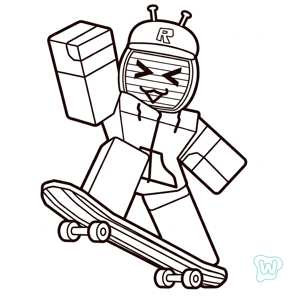 Veeronica Roblox dibujos para colorear