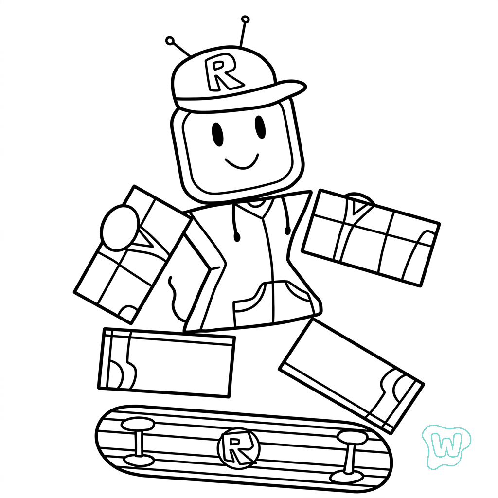 Veeronica Roblox páginas para colorear para imprimir gratis