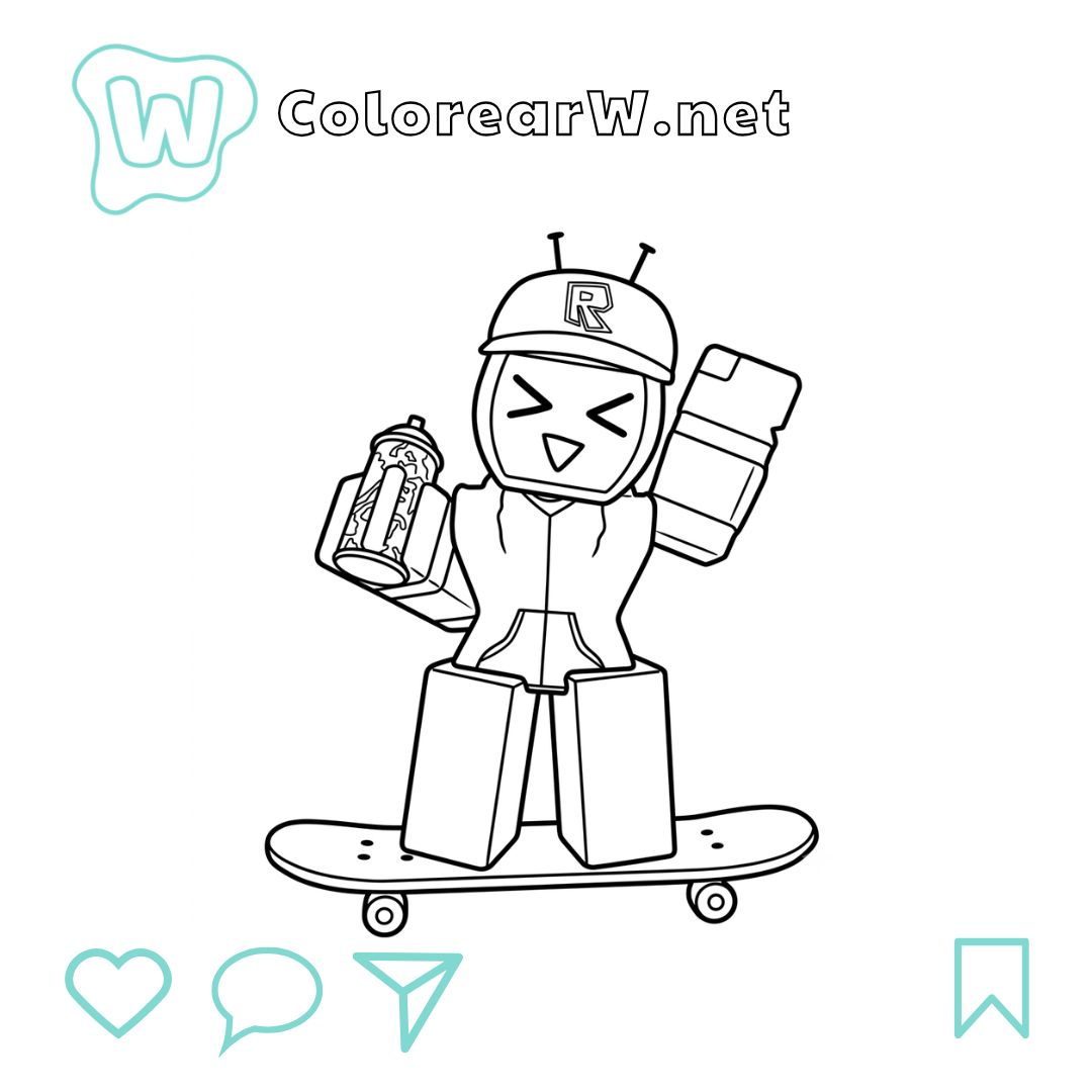 Veeronica Roblox para colorear (PDF para imprimir gratis) thumbnail